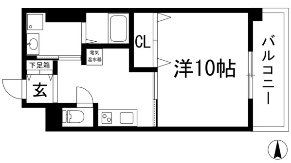 清荒神駅前ビルの物件間取画像